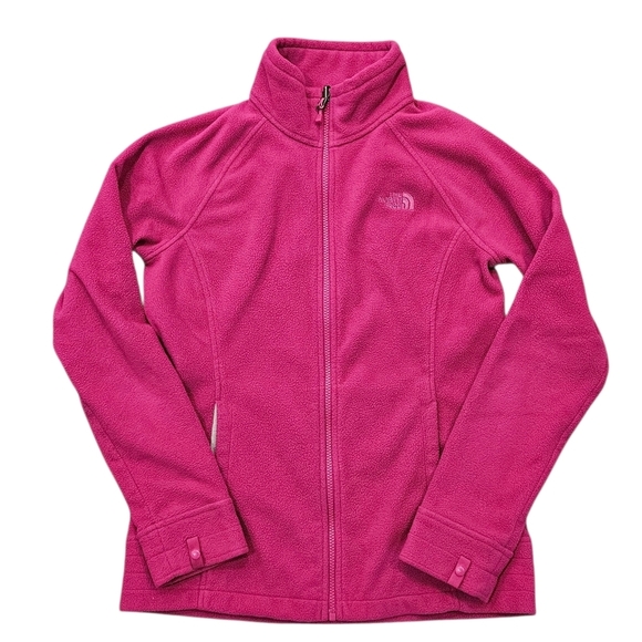 The North Face Pink Women's Fleece Zipper Front Jacket Medium - Picture 1 of 6